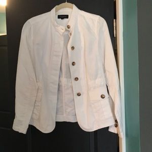 White linen jacket